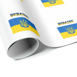 Ukrainische Wappen Geschenkpapier
