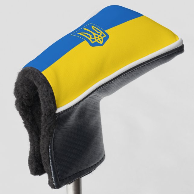 Ukrainische Wappen Golf Headcover (3/4 Vorderseite)