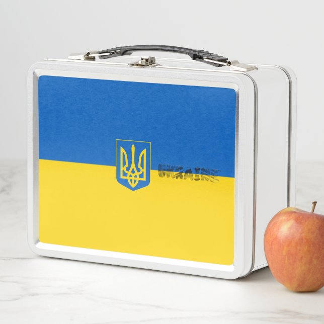 Ukrainische Wappen Metall Brotdose (Beispiel)