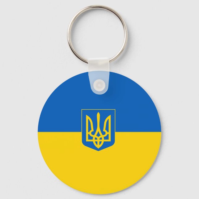 Ukrainische Wappen Schlüsselanhänger (Vorderseite)
