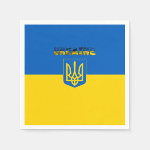 Ukrainische Wappen Serviette