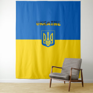 Ukrainische Wappen Wandteppich