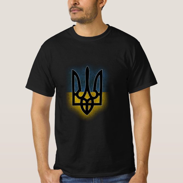 Ukrainische Wappen-Wappen T-Shirt (Vorderseite)