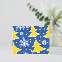 Ukrainische Winterwonderland Weihnachtskarte