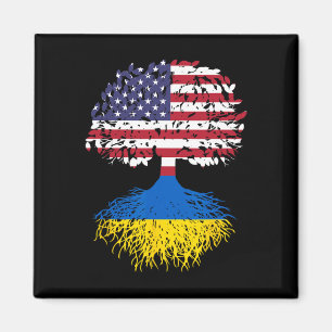 Ukrainische Wurzeln Ukraine Nationales Erbe Baum G Magnet