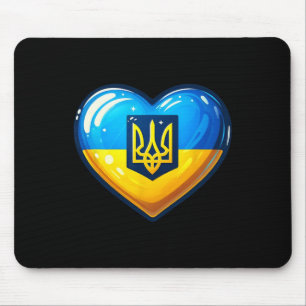 Ukrainischer Bynner Fan Ukraine-Flagge Kunst Süßes Mousepad