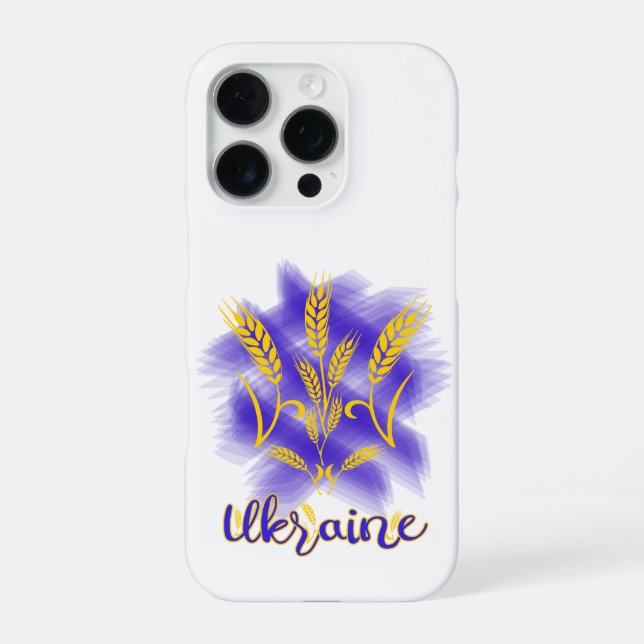 Ukrainischer Dreier aus Weizenohr iPhone 16 Pro Hülle (Rückseite)