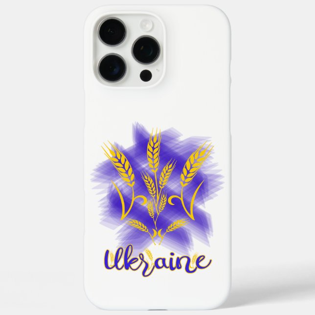 Ukrainischer Dreier aus Weizenohr iPhone 16 Pro Max Hülle (Rückseite)