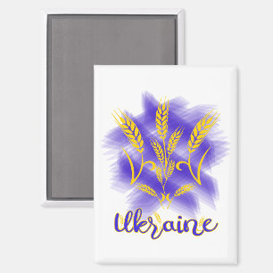 Ukrainischer Dreier aus Weizenohr Magnet
