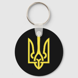 Ukrainischer Dreizack - Ukraine Tryzub Symbol Schlüsselanhänger