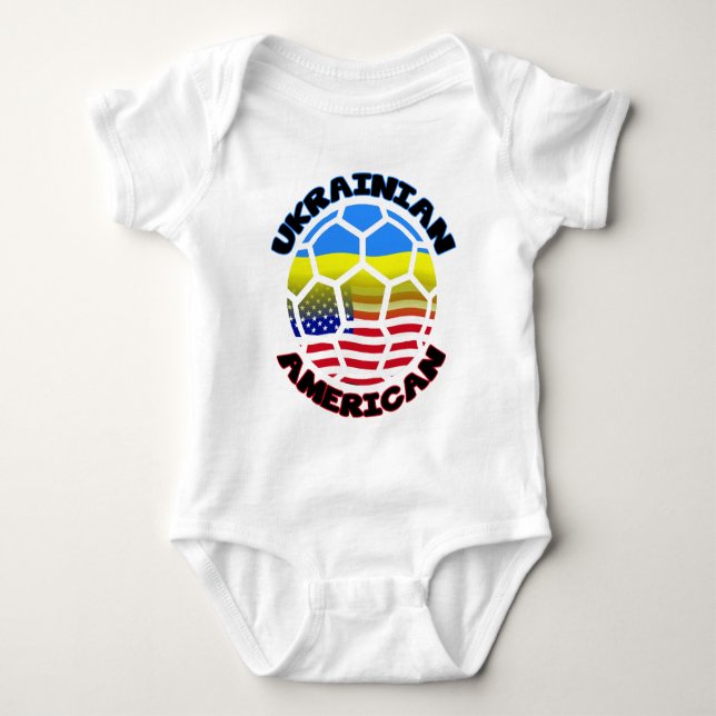 Ukrainischer Fußball Baby Strampler (Vorderseite)