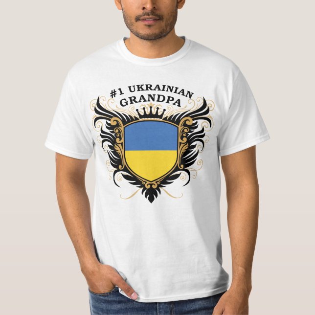 Ukrainischer Großvater der Nr.-eine T-Shirt (Vorderseite)