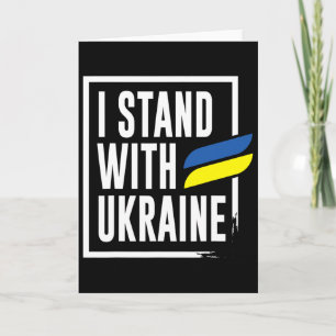 Ukrainischer Ich stehe mit der Ukraine Karte
