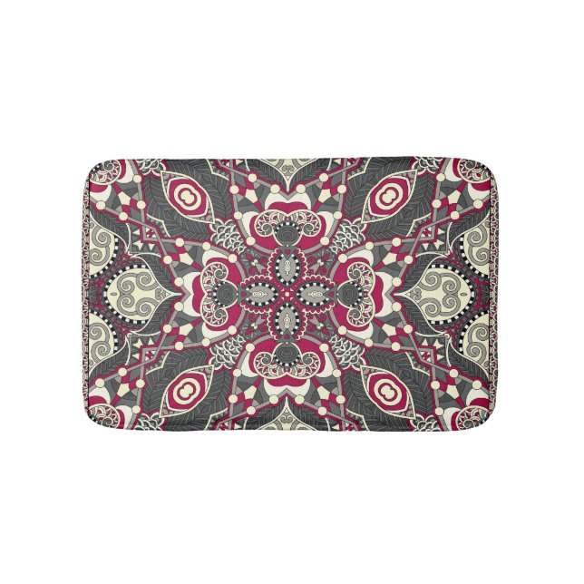 Ukrainischer Karakoko: Silk Neck Scarf Design Badematte (Vorderseite)