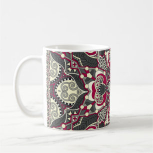 Ukrainischer Karakoko: Silk Neck Scarf Design Kaffeetasse