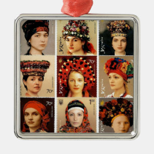 Ukrainischer Kopfschmuck Ornament Aus Metall