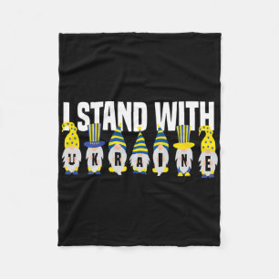 Ukrainischer Liebhaber Ich stehe mit der Ukraine L Fleecedecke