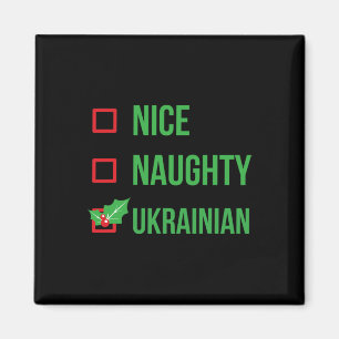 Ukrainischer Lustiger Ukraine Pyjama Weihnachtsges Magnet
