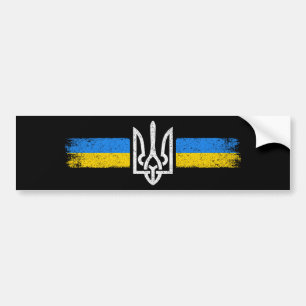 ukrainischer Präsident - ukrainisches Flaggensymbo Autoaufkleber