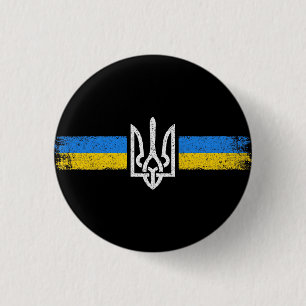 ukrainischer Präsident - ukrainisches Flaggensymbo Button