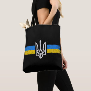 ukrainischer Präsident - ukrainisches Flaggensymbo Tasche