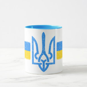 ukrainischer Präsident - ukrainisches Flaggensymbo Tasse