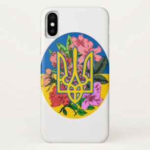 ukrainischer Präsident und ukrainische Flagge mit Case-Mate iPhone Hülle