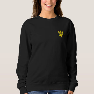 ukrainischer Präsident Volodymyr Zelensky bestickt Besticktes Sweatshirt
