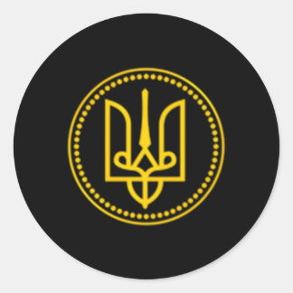 ukrainischer Präsident Wolodymyr Zelensky Ukraine Runder Aufkleber