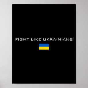 Ukrainischer Selenskyj Ukraine Armee Grün Kämpfen  Poster