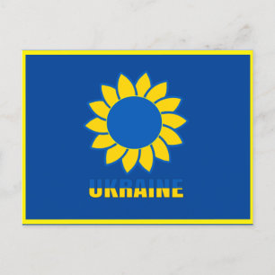 Ukrainischer Sonnenblumen-T - Shirt Trucker Hat Wh Postkarte