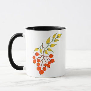 Ukrainischer Stil viburnum Zweig. Ukraine Tasse