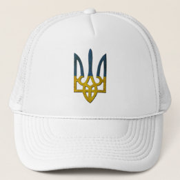 Ukrainischer Trayzub-Wappen mit Waffenhahn Truckerkappe