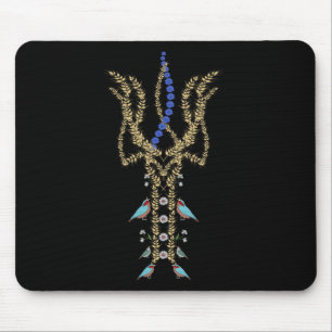 Ukrainischer Trysub Retro-Ähren Vögel Ukraine Vys Mousepad