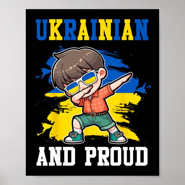 Ukrainischer und stolz Ukrainischer Junge Ukrainef Poster (Vorne)