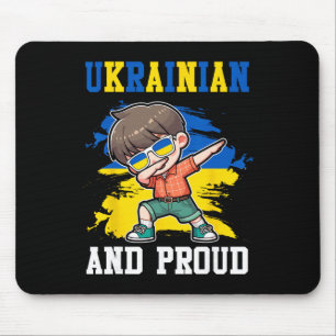 Ukrainischer und stolzer ukrainischer Junge Ukrain Mousepad