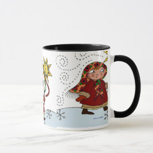 Ukrainischer Weihnachtsstern Tasse