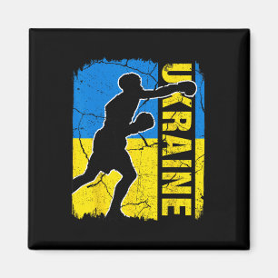Ukrainisches Boxteam Ukraine-Flagge Boxhandschuhe Magnet