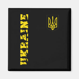 Ukrainisches Dreizack-Ukraine-Shirt Tryzub-Support Magnet