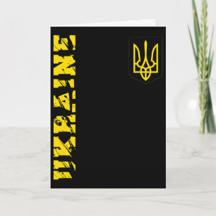 Ukrainisches Dreizack-Ukraine-Shirt Tryzub Unterst Karte