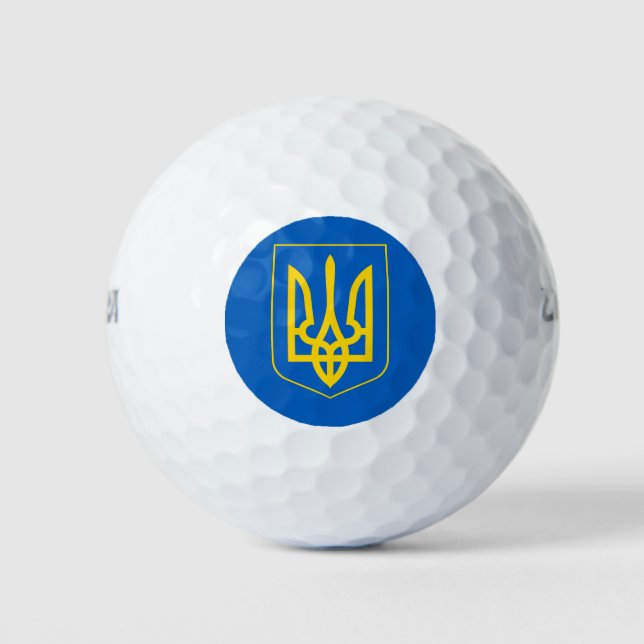 ukrainisches Emblem Golfball (Vorderseite)