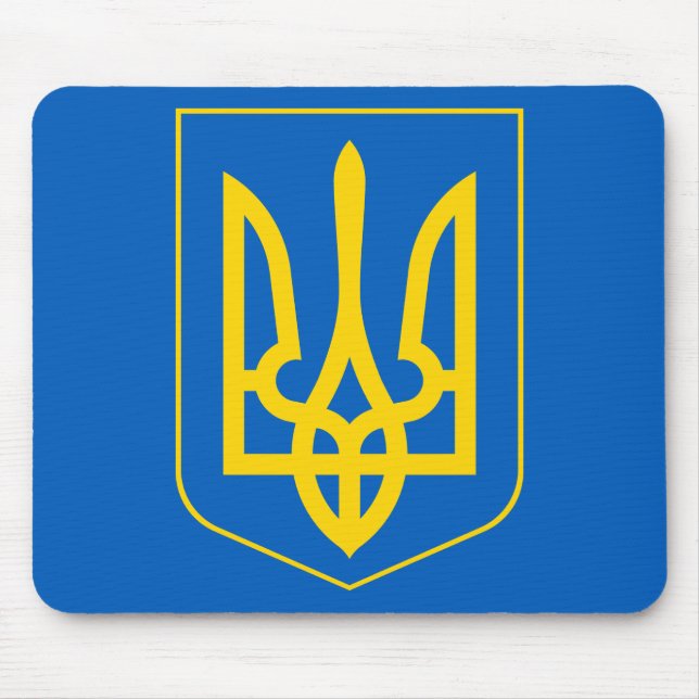 ukrainisches Emblem Mousepad (Vorne)