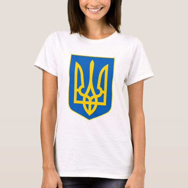 ukrainisches Emblem T-Shirt (Vorderseite)