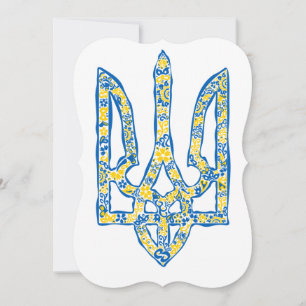 Ukrainisches Emblem trident tryzub ethnisch