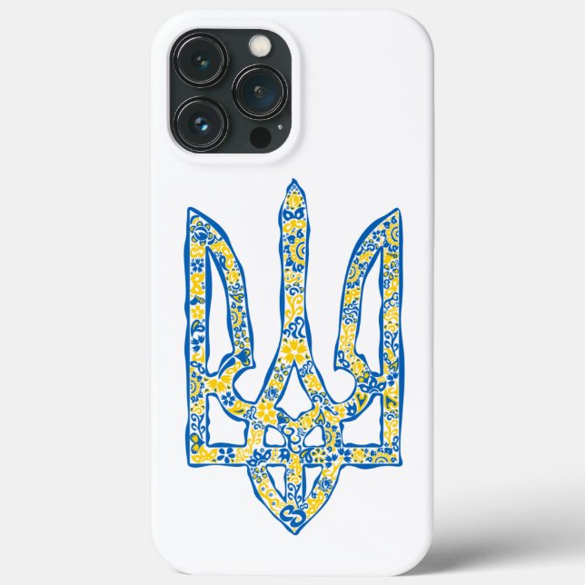 Ukrainisches Emblem trident tryzub ethnisch Case-Mate iPhone Hülle (Rückseite)
