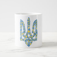 Ukrainisches Emblem trident tryzub ethnisch
