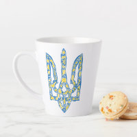 Ukrainisches Emblem trident tryzub ethnisch