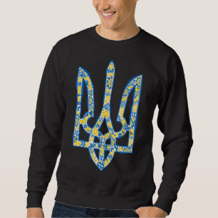 Ukrainisches Emblem trident tryzub ethnisch Sweatshirt