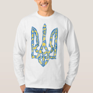 Ukrainisches Emblem trident tryzub ethnisch T-Shirt
