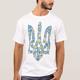 Ukrainisches Emblem trident tryzub ethnisch T-Shirt